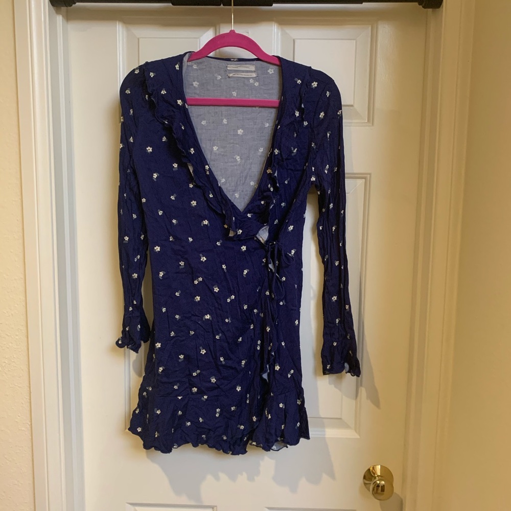 Urban outfitters blue wrap dress - Picture 3 of 5